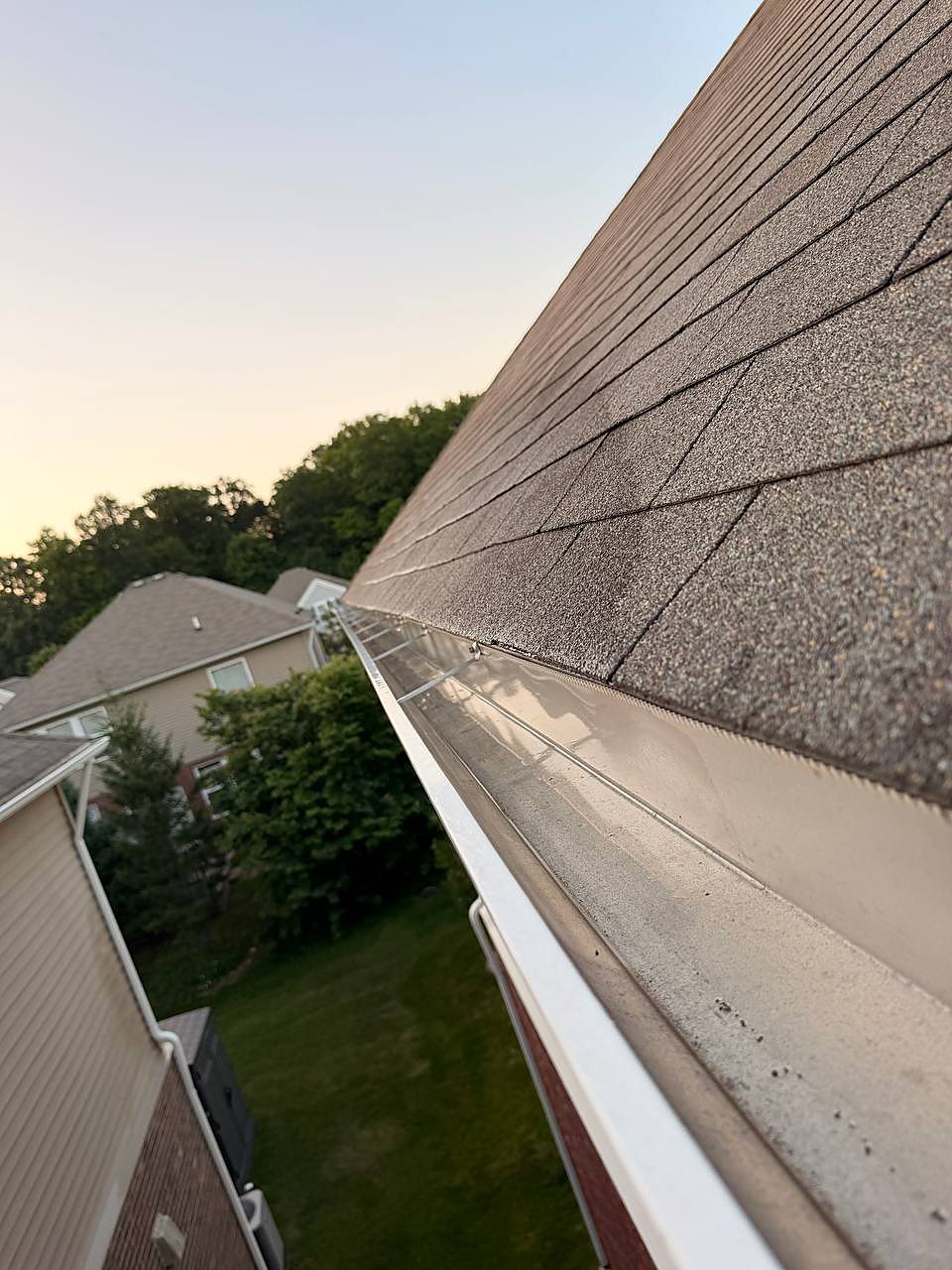 Clean gutter guards after gutter cleaning in Metro Detroit