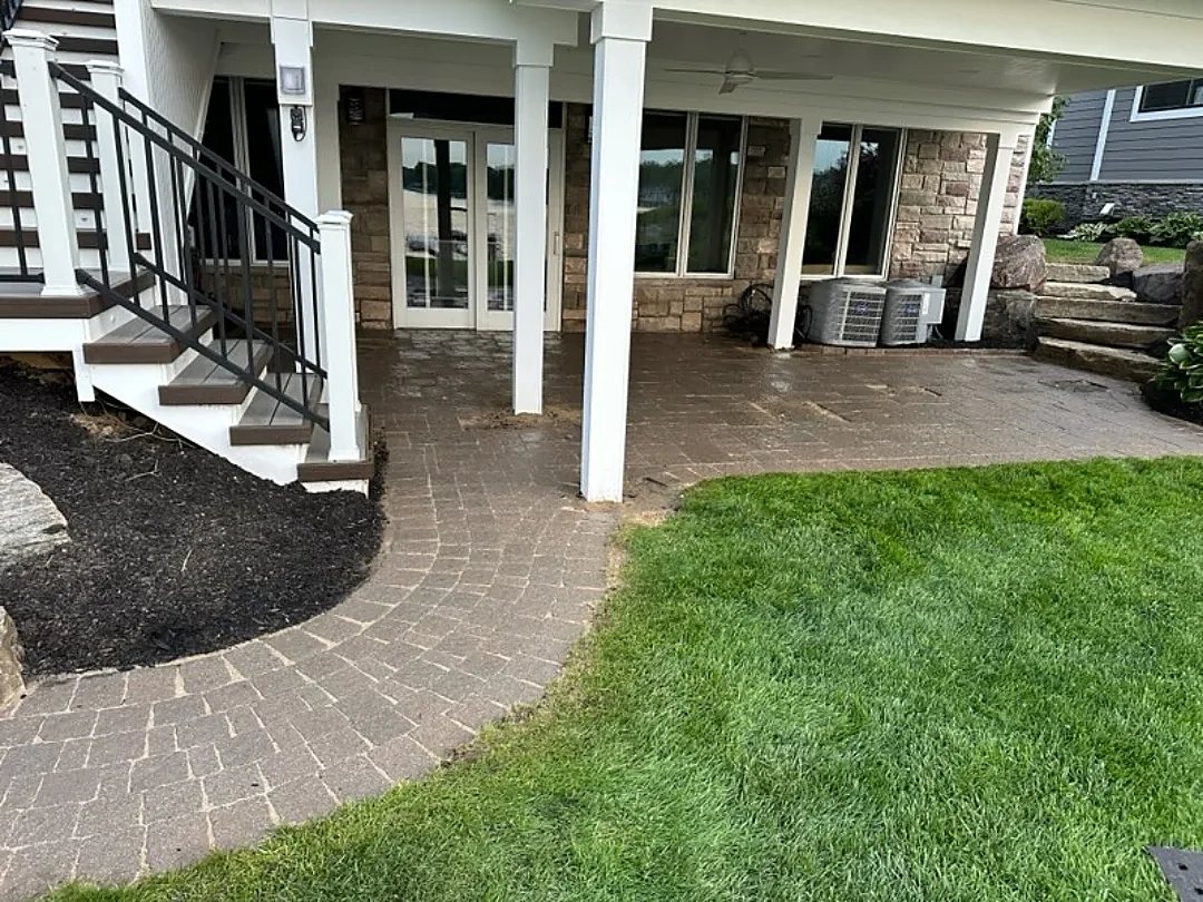 Patio surface cleaned in Macomb County