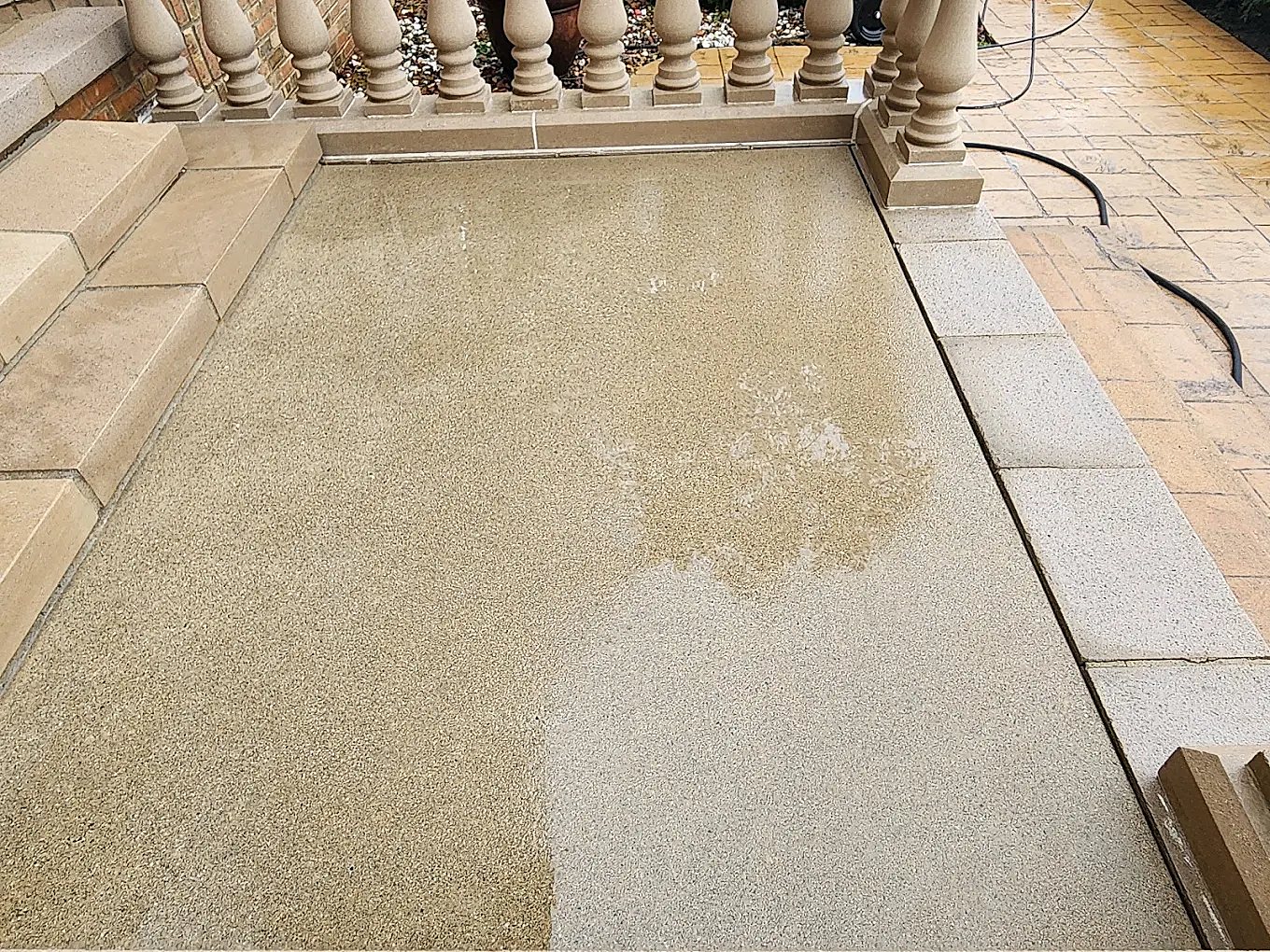 Patio surface cleaned in Macomb County