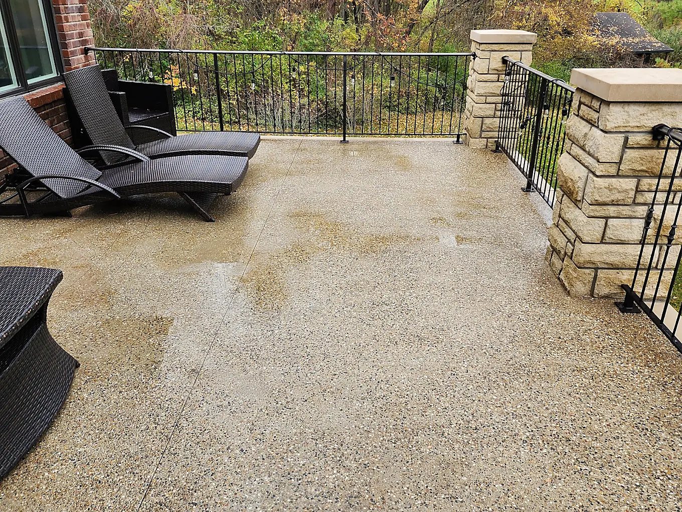 Patio surface cleaned in Macomb County