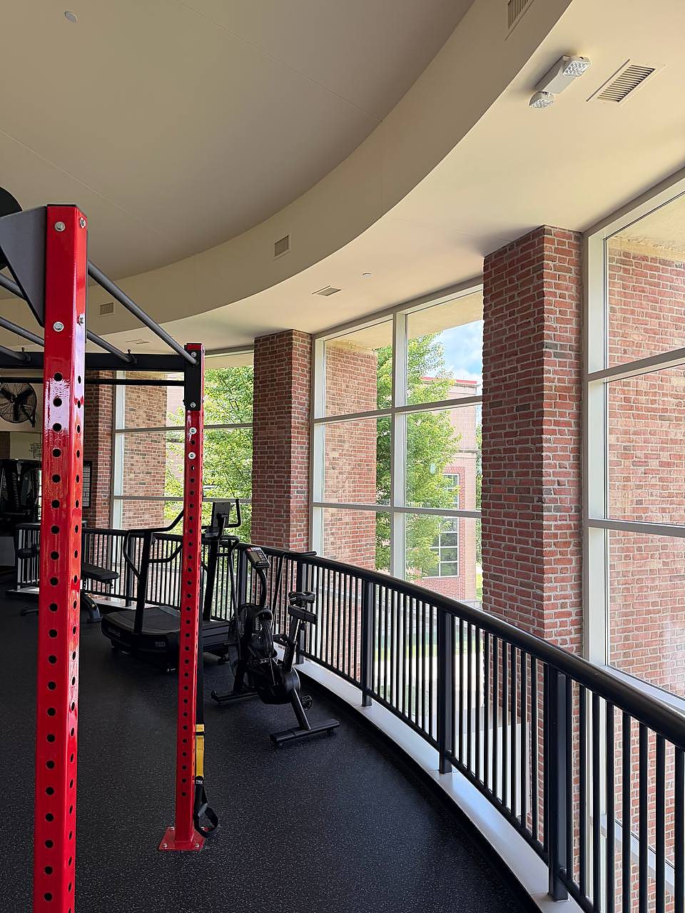 Commercial fitness room windows cleaned in Metro Detroit